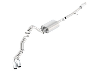 compare product Borla Touring Cat Back 15-16 Chevy Suburban 5.3L V8 2.75in, 2.25in Dual Same Side Exit 4in Tips