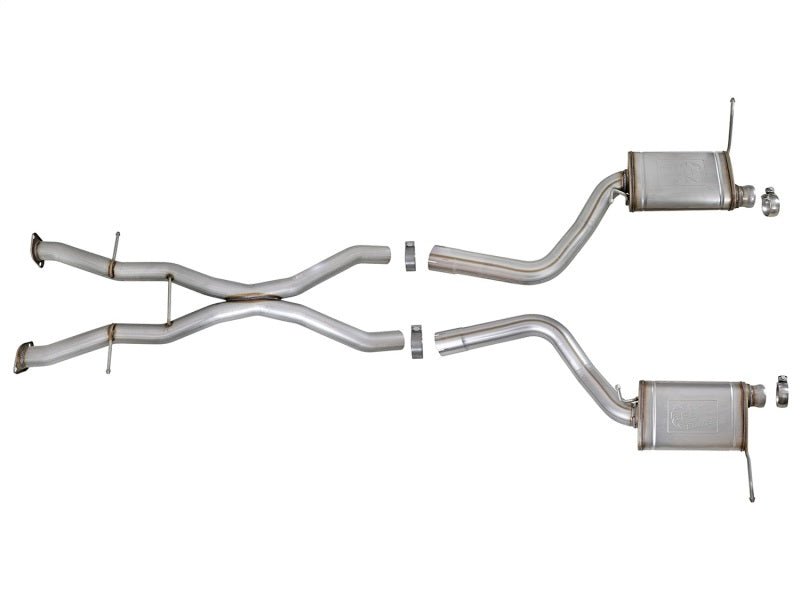 aFe MACHForce XP Cat - Back Exhaust Stainless No Tips 12 - 15 Jeep Grand Cherokee SRT/SRT - 8 V8 Hemi 6.4L - My Store