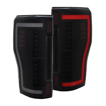 compare product ANZO 2017+ Ford F-250 LED Taillights - Black/Smoke