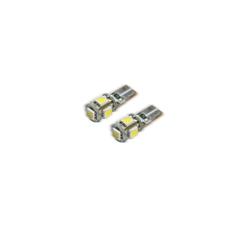 compare product Oracle T10 5 LED 3 Chip SMD Bulbs (Pair) - Red