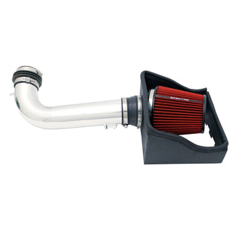 compare product Spectre 09-10 Ford F150 V8-4.6L F/I Air Intake Kit - Polished w/Red Filter