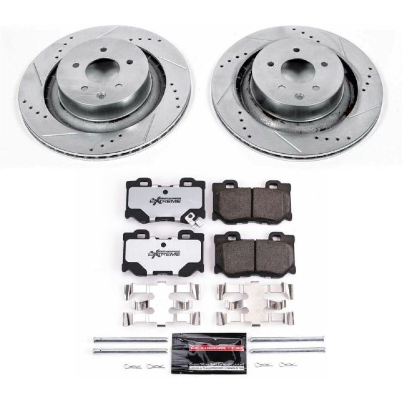 Power Stop 08 - 13 Infiniti G37 Rear Z26 Street Warrior Brake Kit - My Store