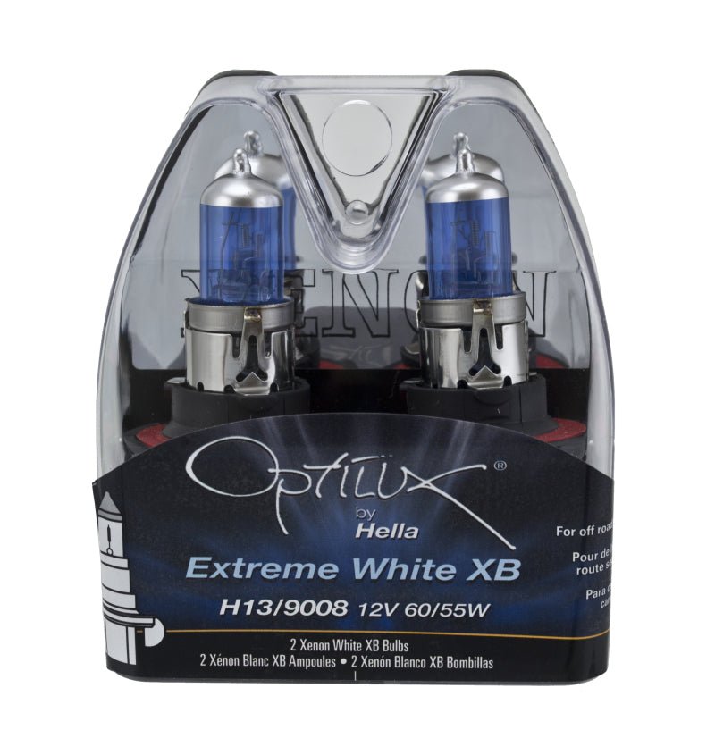 Hella Optilux H13/9008 12V 60/55W XB Xenon White Bulbs (Pair) - My Store