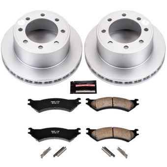 compare product Power Stop 2007 Ford E-150 Rear Z17 Evolution Geomet Coated Brake Kit