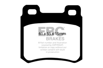 compare product EBC 94-95 Mercedes-Benz C220 (W202) 2.2 Ultimax2 Rear Brake Pads