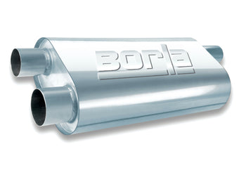 compare product Borla Universal Oval Transverse 2.5in Inlet/Outlet 19in x 10.25in x 5.5in Turbo XL Muffler