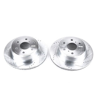 compare product Power Stop 07-18 Chevrolet Silverado 1500 Rear Evolution Drilled & Slotted Rotors - Pair