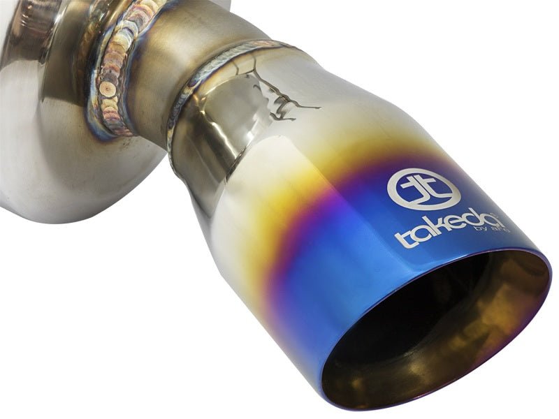 aFe POWER Takeda 16 - 17 Honda Civic I4 - 1.5L (t) 2.5 - 2.25in 304 SS CB Dual - Exit Exhaust Blue Tips - My Store