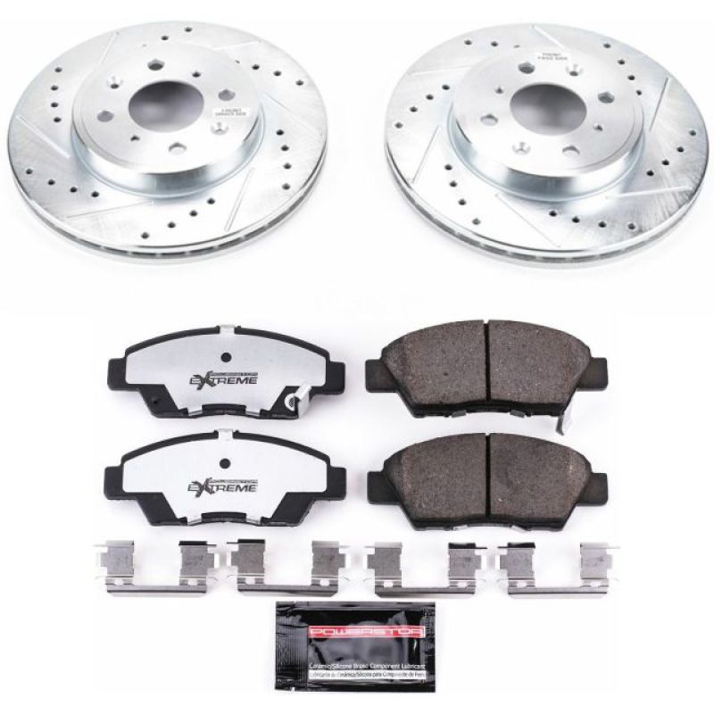 Power Stop 15 - 19 Honda Fit Front Z26 Street Warrior Brake Kit - My Store