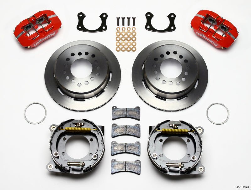Wilwood Dynapro Low - Profile 11.00in P - Brake Kit - Red New Big Ford 2.50in Offset - My Store
