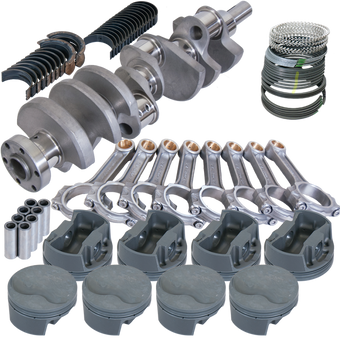 compare product Eagle Ford 289/302 3.250in Crank 5.400in I-Beam Rods -6cc Flat Top 4.040in Pistons Rotating Assembly