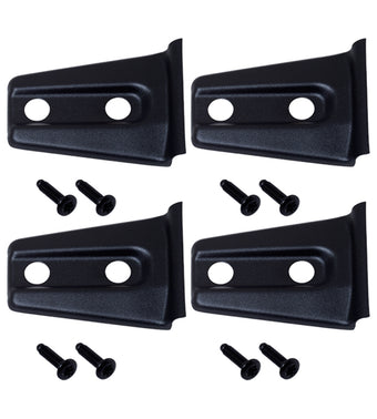 compare product Kentrol 07-18 Jeep Wrangler JK Door Hinge Overlays 4 Pieces 2 Door - Textured Black