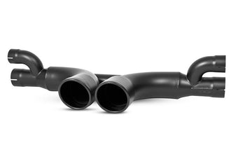 compare product MBRP 14-19 Porsche GT3/GT3RS 3in Center Muffler Bypass 4in Tips - Black Coated