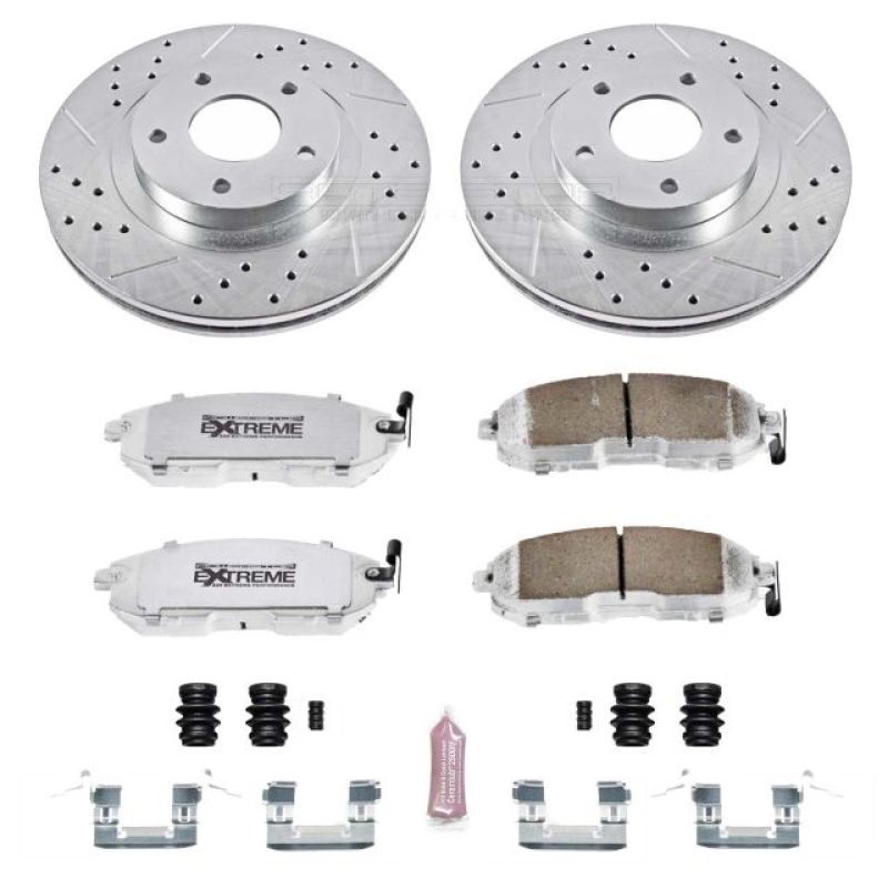 Power Stop 02 - 04 Infiniti I35 Front Z26 Street Warrior Brake Kit - My Store