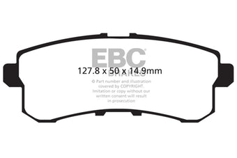 compare product EBC 11-13 Infiniti QX56 5.6 Greenstuff Rear Brake Pads