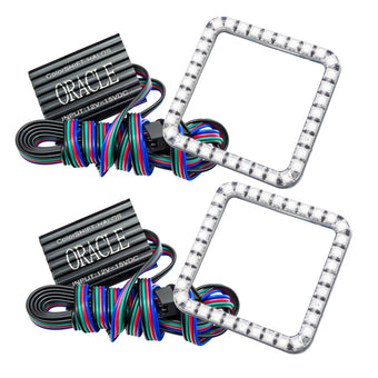 compare product Oracle Ford F-250/350 05-07 LED Fog Halo Kit - ColorSHIFT