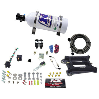 compare product Nitrous Express 4150 Hitman Plus 4-BBL Nitrous Kit (50-200HP) w/5lb Bottle