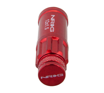 compare product NRG 700 Series M12 X 1.5 Steel Lug Nut w/Dust Cap Cover Set 21 Pc w/Locks & Lock Socket - Red