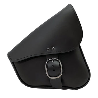 compare product Willie & Max HD Sportsters, Custom Hard Tails Leather Swingarm Bag Dual Shock w/Blk Buckle - Black