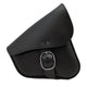 Willie & Max HD Sportsters, Custom Hard Tails Leather Swingarm Bag Dual Shock w/Blk Buckle - Black - My Store