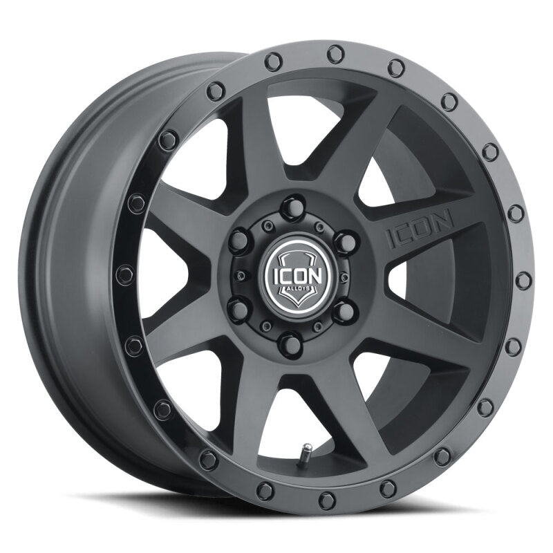 ICON Rebound 18x9 6x135 6mm Offset 5.25in BS 87.1mm Bore Double Black Wheel - My Store