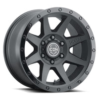 ICON Rebound 18x9 6x135 6mm Offset 5.25in BS 87.1mm Bore Double Black Wheel - My Store