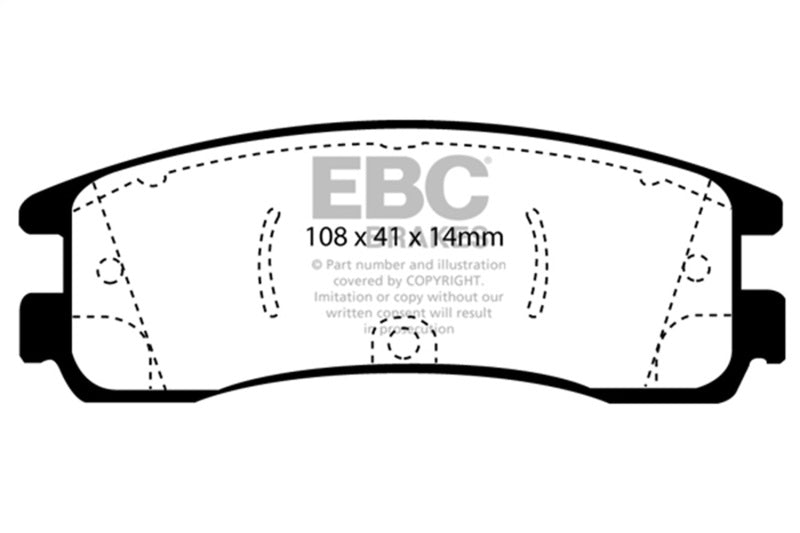 EBC 08 - 09 Buick Allure (Canada) 5.3 Greenstuff Rear Brake Pads - My Store
