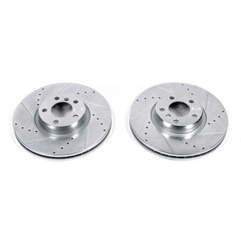 compare product Power Stop 07-13 BMW X5 Front Evolution Drilled & Slotted Rotors - Pair