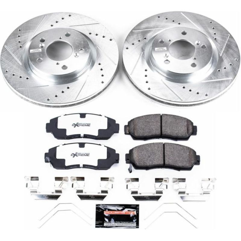 Power Stop 11 - 14 Honda Odyssey Front Z26 Street Warrior Brake Kit - My Store