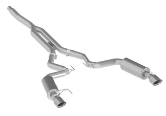 compare product MBRP 15-18 Ford Mustang EcoBoost 2.3L Alum 3in Cat Back Dual Split Rear Exit (Street Version)