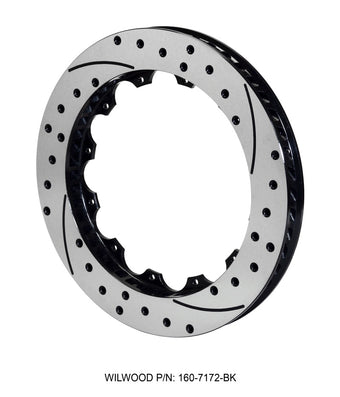 compare product Wilwood Rotor-SRP48 SPC-37-RH-BLK-Drill 12.88 x 1.25 - 12 on 8.75in