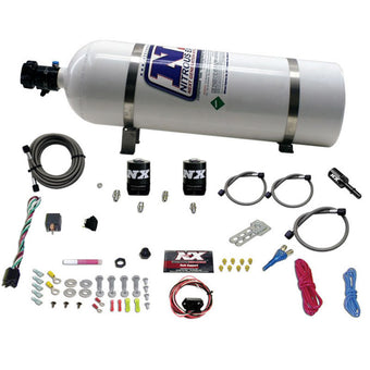 compare product Nitrous Express 11-15 Ford Mustang GT 5.0L Coyote Single Nozzle Nitrous Kit (35-150HP) w/15lb Bottle