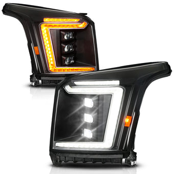 compare product ANZO 15-20 GMC Yukon (Incl XL - Factory Halogen Models) Full LED Proj Headlights Black - Pass. Side