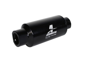 compare product Aeromotive In-Line Filter 10AN 10 Micron Microglass Element Bright-Dip Black 2in OD