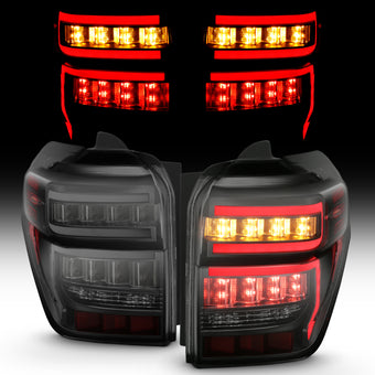 compare product ANZO 2014-2020 Toyota 4Runner T.L Black Housing Smoke Lens Red Light Bar W/Sequential