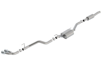compare product Borla 2020 Jeep Gladiator JT 3.6L V6 AWD ATAK Dual Side Catback w/ Chrome Tips