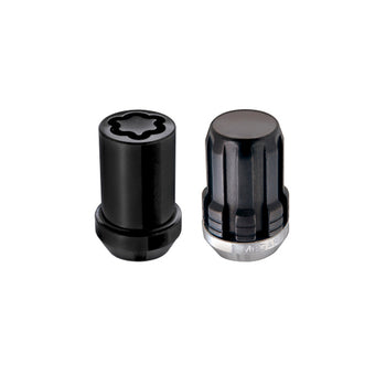 compare product McGard SplineDrive Tuner 5 Lug Install Kit w/Locks & Tool (Cone) M12X1.25 / 13/16 Hex - Black