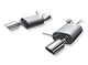 Borla 11 - 14 Ford Mustang 3.7L 6cyl Aggressive ATAK Exhaust (rear section only) - My Store