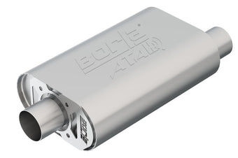 compare product Borla CrateMuffler SBC Hot 350/383 2.5 inch Offset/Center 14in x 4.35in x 9in Oval Atak Muffler