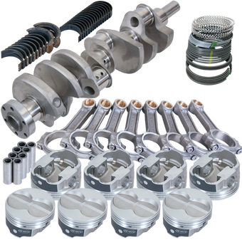compare product Eagle Ford 289/302 3.400in Crank 5.400in I-Beam Rod -11cc Flat Top 4.030in Pistons Rotating Assembly