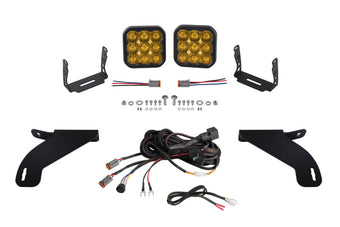 compare product Diode Dynamics 21-22 Ford F-150 SS5 Bumper LED Pod Light Kit - Sport Yellow Driving