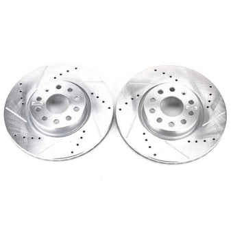 compare product Power Stop 06-13 Audi A3 Front Evolution Drilled & Slotted Rotors - Pair