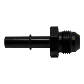 compare product DeatschWerks 8AN Male Flare to 3/8in Male EFI Quick Connect Adapter - Anodized Matte Black