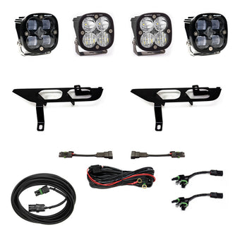 compare product Baja Designs 2021+ Ford F150 Fog Pocket Kit SAE Clear Squadron Pro DC