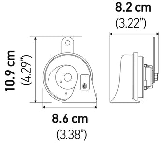 compare product Hella 12V Twin Trumpet Horn Kit with Bracket - Toyota
