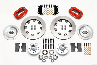 compare product Wilwood Forged Dynalite Front Kit 12.19in Red Magnum Force Drop Spindle