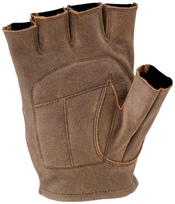compare product Kuryakyn Leather By River Road Buster Vintage Shorty Gloves Black - 2XL