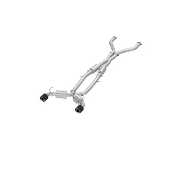 compare product MBRP 23-24 Nissan Z 3.0L Armor Pro T304 Stainless Steel 3in Cat-Back Dual Rear Exit w/ 5in OD CF Tip