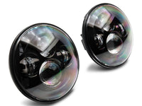 Raxiom 97 - 18 Jeep Wrangler TJ/JK Axial Series LED Daymaker Headlights - Black Housing (Clear Lens) - My Store