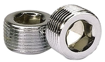 compare product Moroso Chrome Plated Pipe Plugs - 3/4in NPT Thread - 2 Pack
